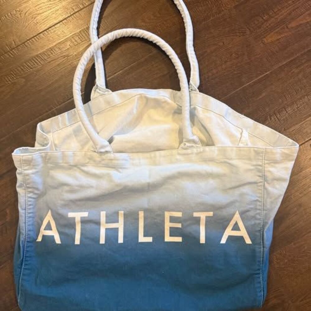 Athleta blue ombre tote bag